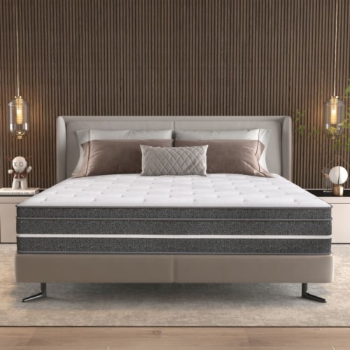 Chevni 14 Inch King Size Mattress In A Box Hybrid Spring Memory Foam Medium Firm Bed In A Box King 14 Inch City Market