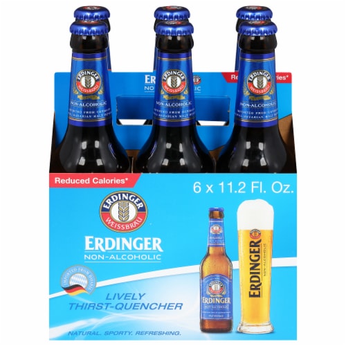 Erdinger Weissbrau Non Alcoholic Beer Bottles Perspective: front