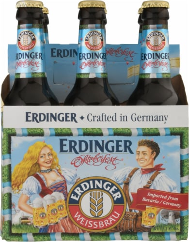 Erdinger Weissbrau Oktoberfest Beer Perspective: front