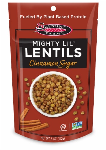 Seapoint Farms Cinnamon Sugar Mighty Lil' Lentils Perspective: front