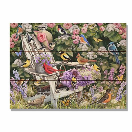 Day Dream GGBSC1511 15 x 11 in. Giordanos Birds on Spring Chair Wall Art Perspective: front