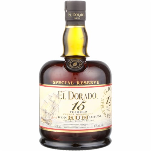 El Dorado Demerara Special Reserve Aged Rum Perspective: front