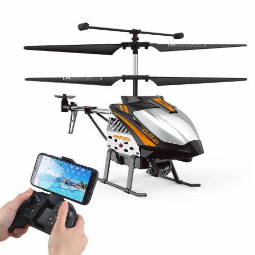 2.4G 4Ch Sky Max Rc Flying Helicopter With Camera And Lights Gray 1 unit Kroger