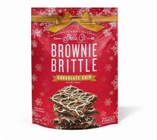 Sheila G’s® Chocolate Chip Brownie Brittle® Cookie Perspective: front