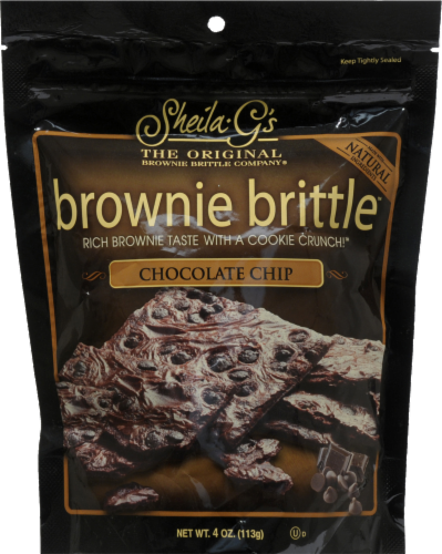 Sheila G's Chocolate Chip Brownie Brittle Perspective: front