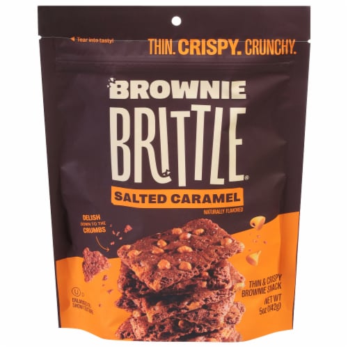 Sheila G's® Salted Caramel Brownie Brittle® Perspective: front