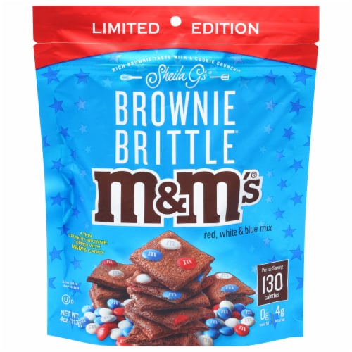 Brownie Brittle® Red, White & Blue M&M's Brownie Cookies Perspective: front