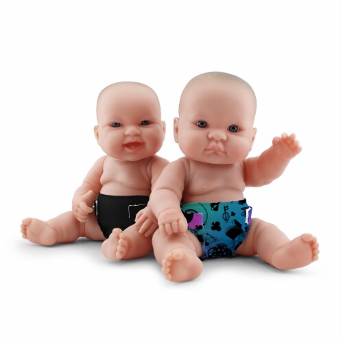 Kanga Care Rumparooz Doll Diaper Set - Muchness & Phantom Perspective: front