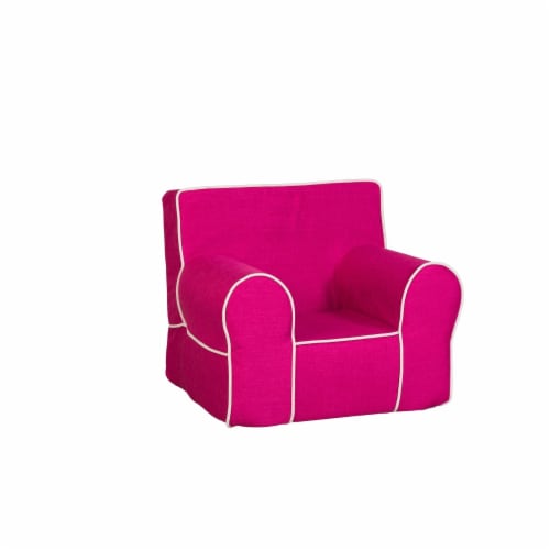 Leffler Home All Mine Personalized Kids Chair In Urban Raspberry Perspective: front