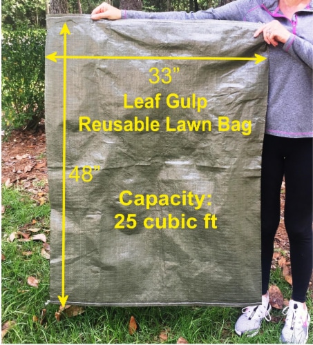 Leaf Gulp Reusable Lawn Bag Perspective: front