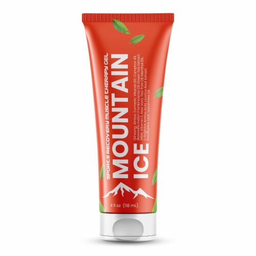 Mountain Ice Sports Recovery Muscle Pain Relief Gel With Natural Ingredients Perspective: front
