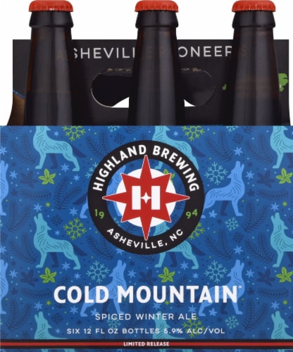 Highland Brewing Cold Mountain Spiced Winter Ale Craft Beer Perspective: front