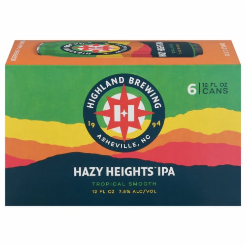 Highland Brewing Company Rising Haze IPA Perspective: front
