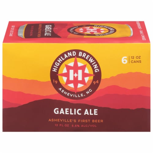 Highland Brewing Company Gaelic Ale Perspective: front