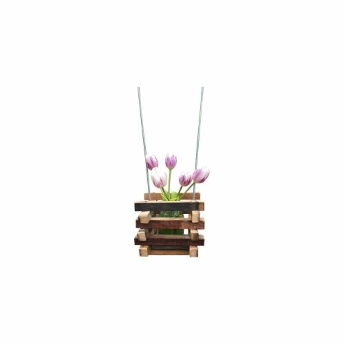 DonovanMaker wbhang-small Wine Barrel Hanging Planter  Small Perspective: front