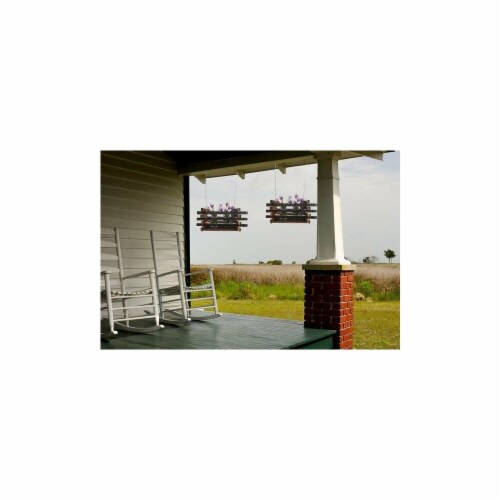DonovanMaker wbhang-large Wine Barrel Hanging Planter  Large Perspective: front