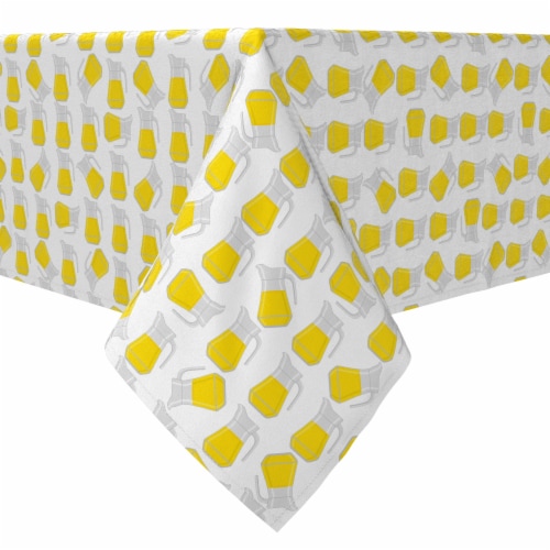 Rectangular Tablecloth, 100% Cotton, 60x104 , Lemonade Pitchers Perspective: front