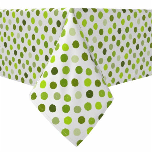 square-tablecloth-100-cotton-60x60-multi-green-polka-dots-60-x-60