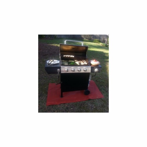PyroProtecto 30 x 40 in. Grill Mat, Redwood Perspective: front