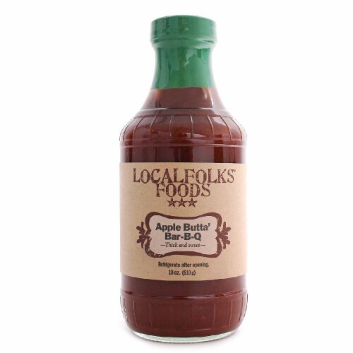 Local Folks Foods Apple Butta BBQ Sauce Perspective: front