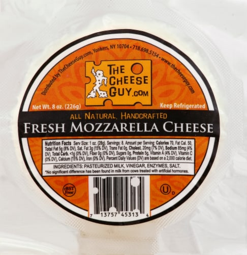 The Cheese Guy Fresh Mozzarella Cheese Perspective: front
