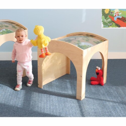 Whitney Brothers WB0504 Toddler Nature Reading Retreat, Natural UV Perspective: front