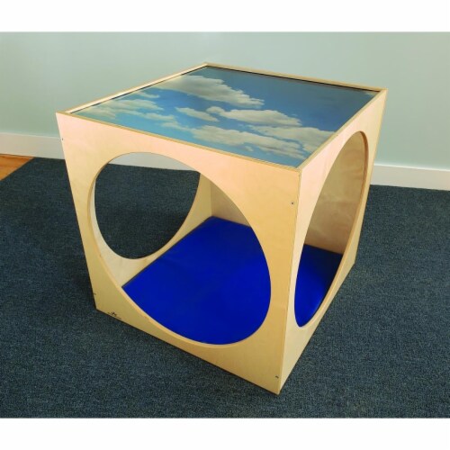 Whitney Brothers Plexi Top Play House Cube With Floor Mat Set - 29 X 30 X 29 In. Perspective: front