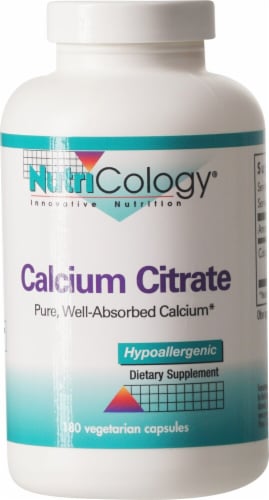 Nutricology Calcium Citrate Perspective: front