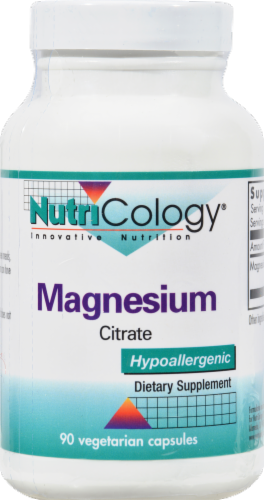 Nutricology Magnesium Citrate Perspective: front