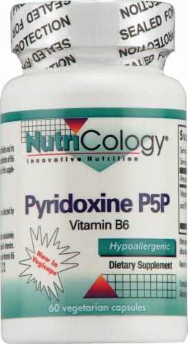 NutriCology  Pyridoxine P5P Vitamin B6 Perspective: front