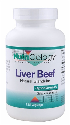 NutriCology  Liver Beef Natural Glandular Perspective: front