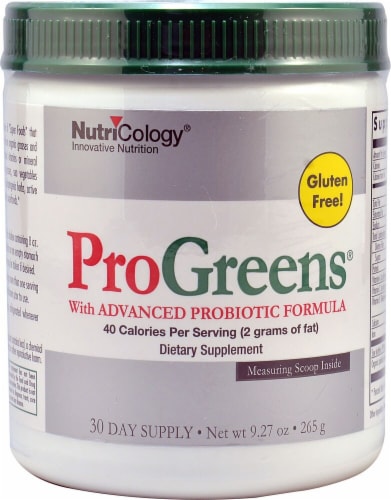 NutriCology  Pro Greens With Advanced Probiotic Formula Perspective: front