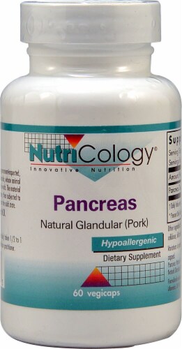NutriCology  Pancreas Natural Glandular (Pork) Perspective: front