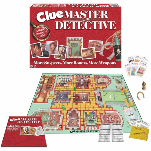 Winning Moves Games Clue Master Detective Board Game Perspective: front