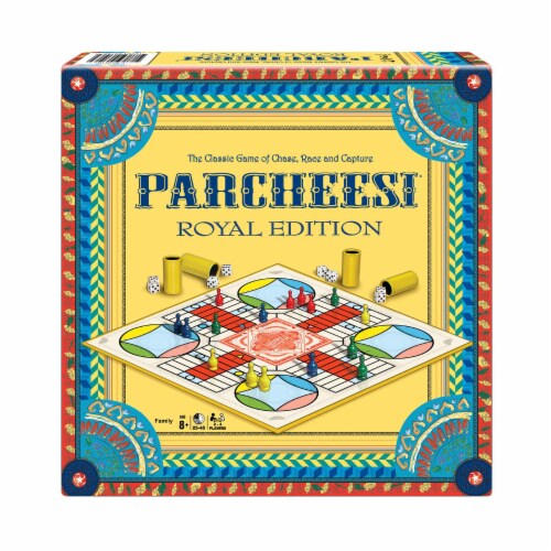 Winning Moves Games Parcheesi Royal Edition Board Game Perspective: front