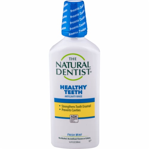 The Natural Dentist Healthy Teeth™ Fresh Mint Fluoride Rinse Perspective: front