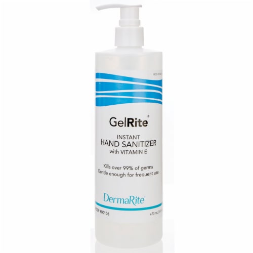 GelRite Ethyl Alcohol Scented Hand Sanitizer 16 oz. Pump Bottle 1 Ct Perspective: front