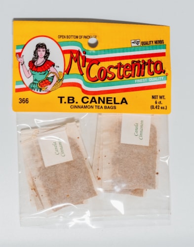Mi Costenita Cinnamon Tea Bags Perspective: front
