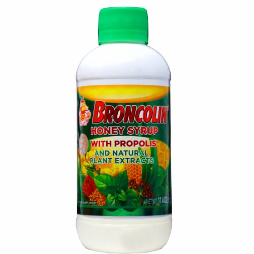 Broncolin® Honey Syrup with Propolis Dietary Supplement Perspective: front