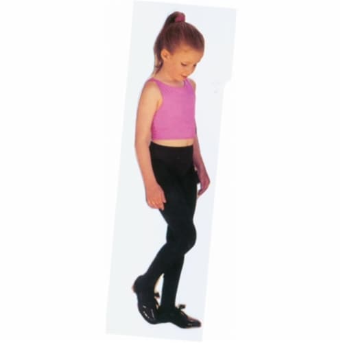Costumes For All Occasions Ua31Bklg Tights Child Black Lrg 7 To 10 Perspective: front