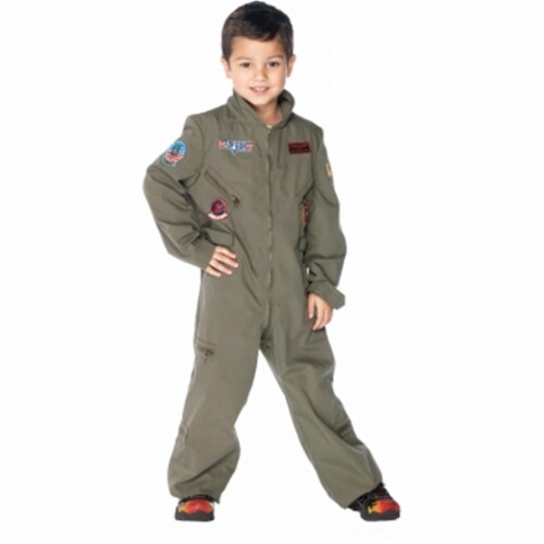 Leg Avenue 199022 Top Gun- Flight Suit Toddler- Child Costume Size: Small (4/6) Perspective: front
