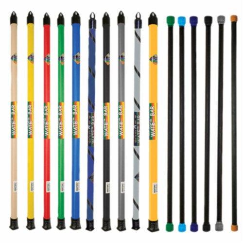 CanDo Slim WaTE Bar, 16-Piece Set, Bars Weighing 1, 2, 3, 4, 5, 6, 7, 8, 9, 10, 12.5, 15, 17.5, 20, 22.5, 25 lbs.