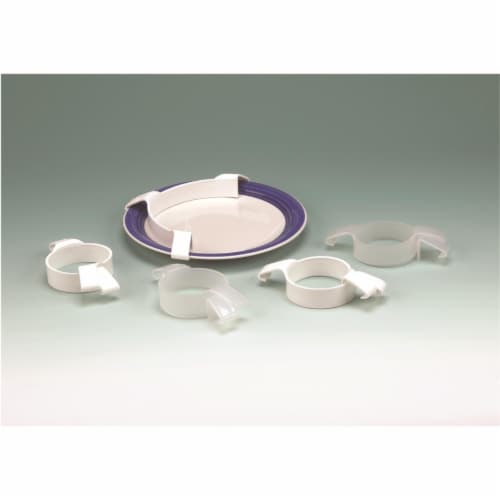 Fabrication Enterprises 62-0171 Plastic Food Bumper, White Perspective: front
