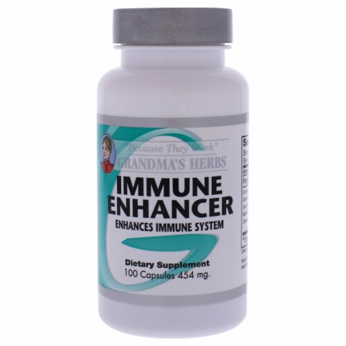 Immune Enhancer Capsules by Grandmas Herbs for Unisex - 100 Count Dietary Perspective: front