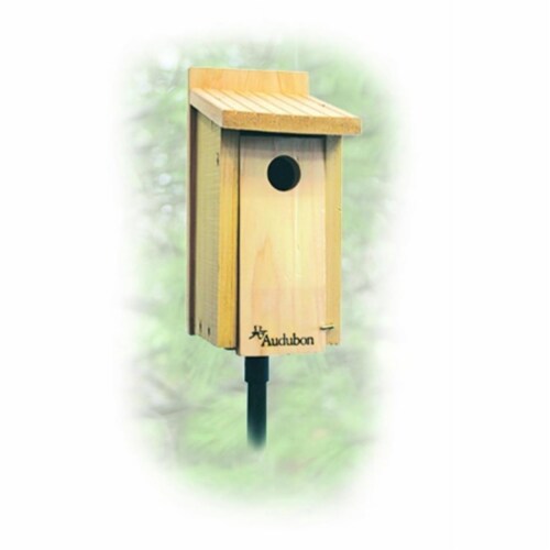Woodlink Audubon Series Cedar Bluebird House Perspective: front