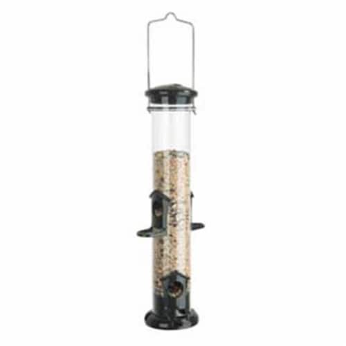 Woodlink Seed Tube Feeder Green 2 Pounds Perspective: front