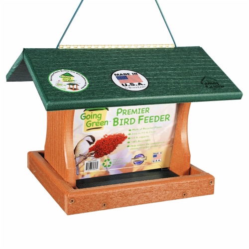 Woodlink Going Green Hanging Mount Backyard Large Premier Wild Bird Ranch Feeder Perspective: front