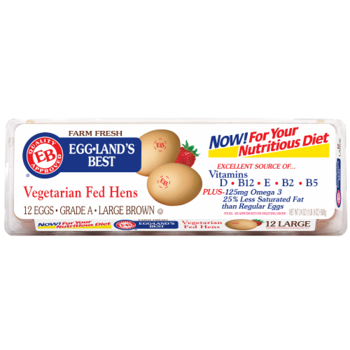 Eggland's Best Large Brown Eggs Perspective: front