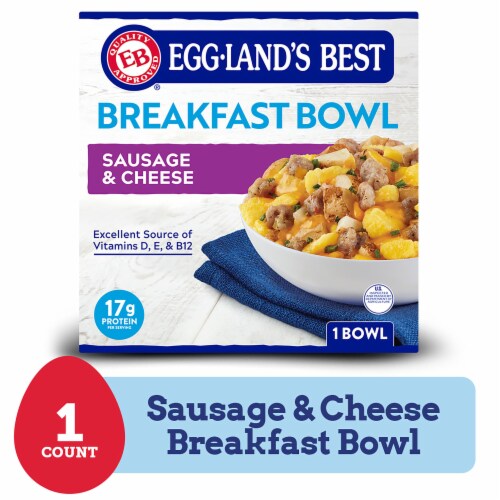 Eggland's Best Sausage & Cheese Frozen Breakfast Bowl, 7 ounce Perspective: front