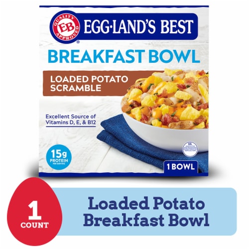 Eggland's Best Loaded Potato Scramble Frozen Breakfast Bowl, 7 ounce Perspective: front